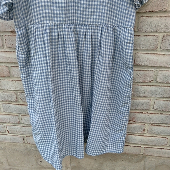 Leia and Co | blue Gingham check dress Large - Picture 3 of 6